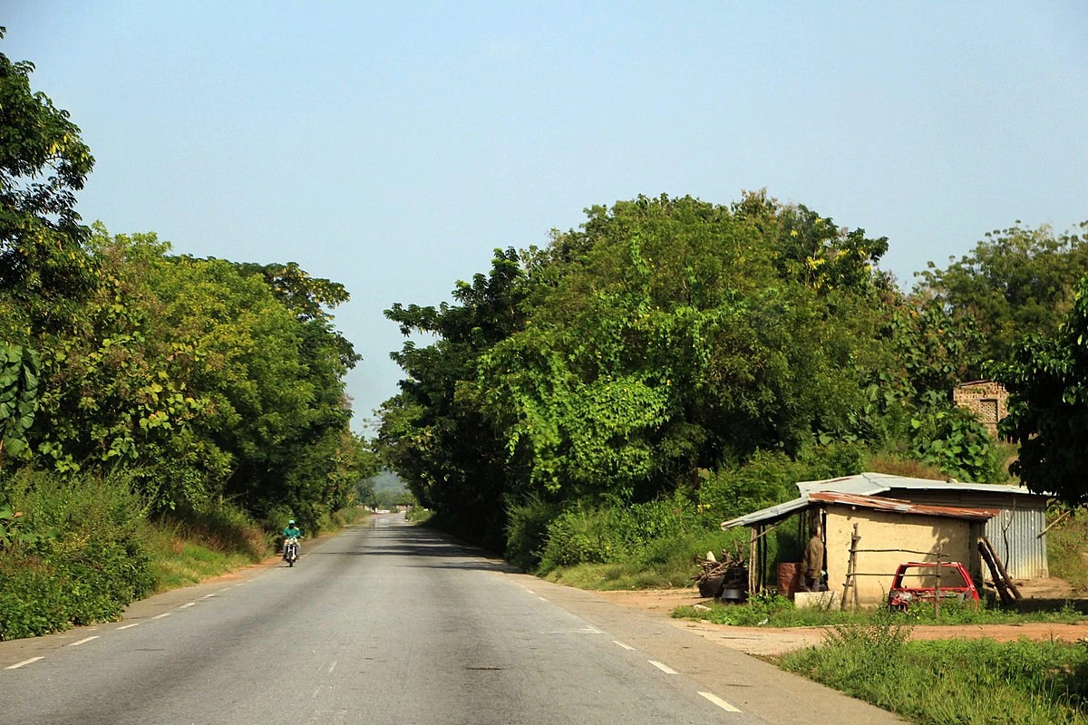 Route inter-Etat dans la commune de Tchaourou.