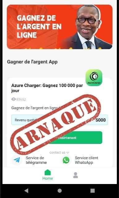 L'OCRC alerte sur la plateforme d'investissement frauduleuse AzureCharge
