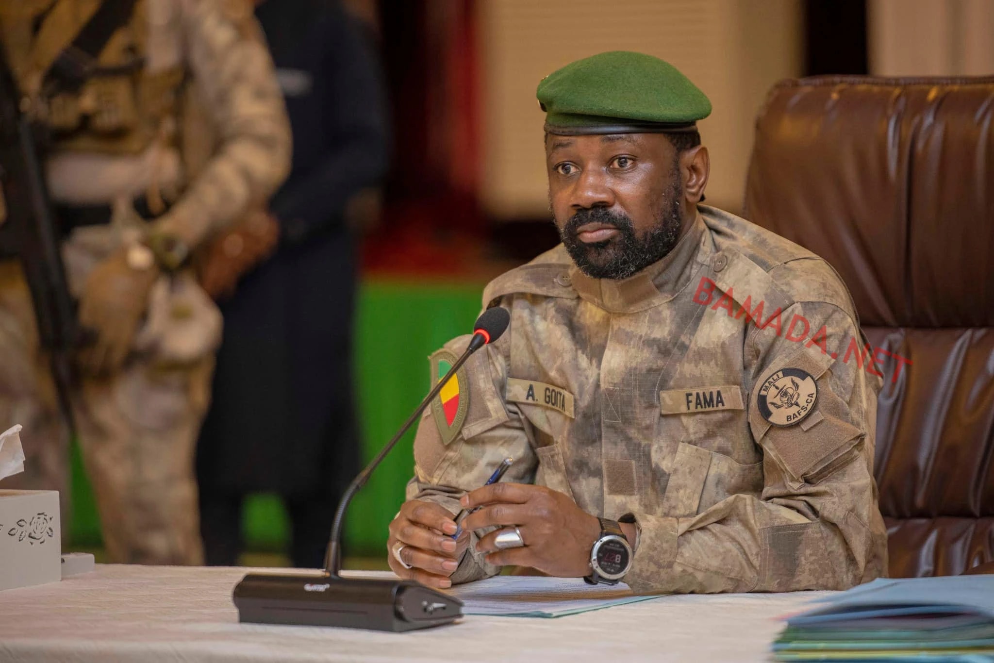 Le président malien, Assimi Goïta