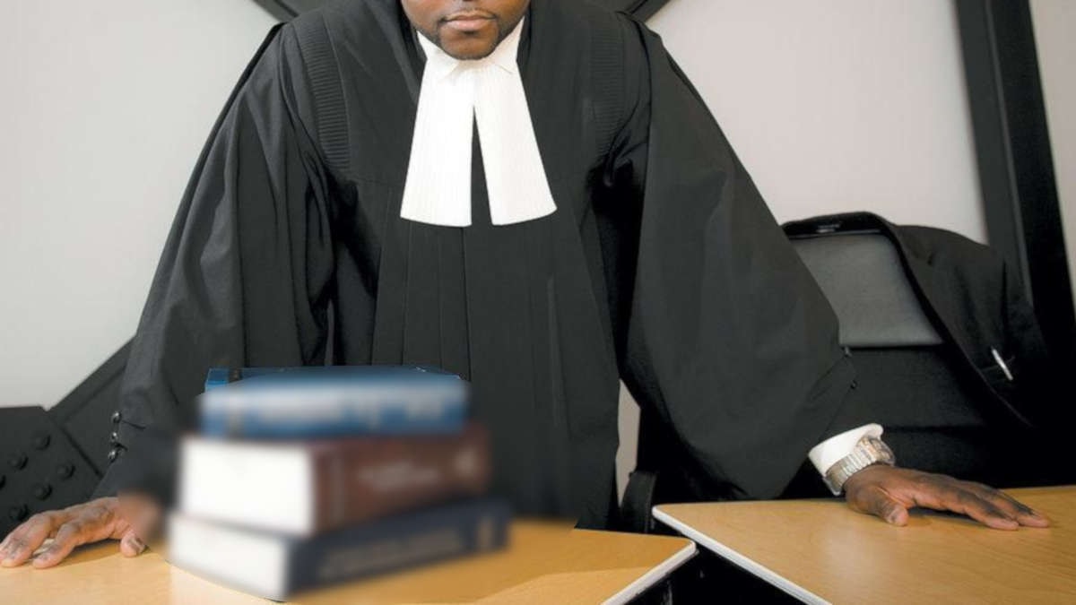Toge d'un avocat. Image d'illustration