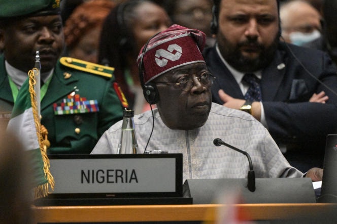 Le président du Nigeria Bola Tinubu