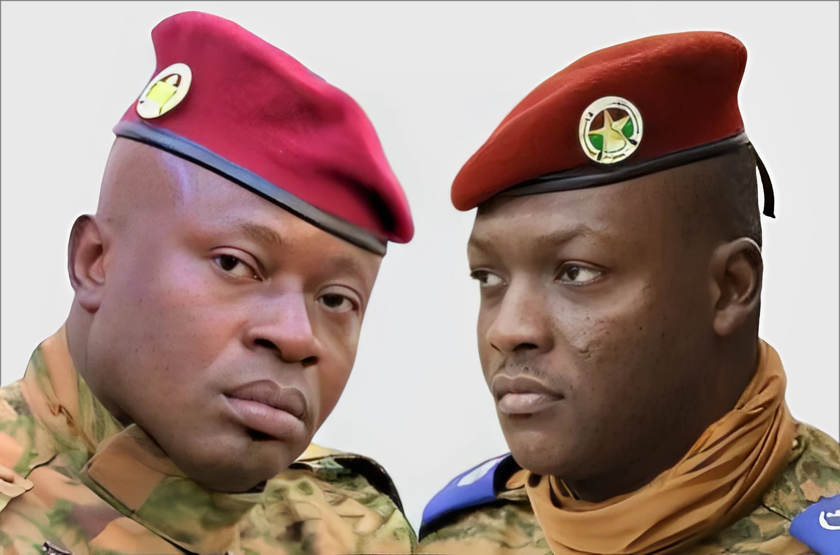 L'ex-pustchiste Paul Henri Damiba Sandaogo et le capitaine Ibrahim