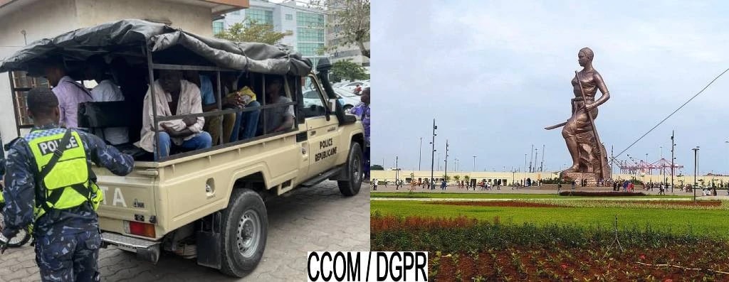 Image diffusée par la police républicaine