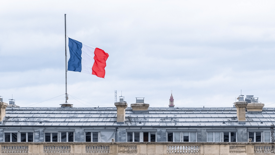 Le drapeau de la France