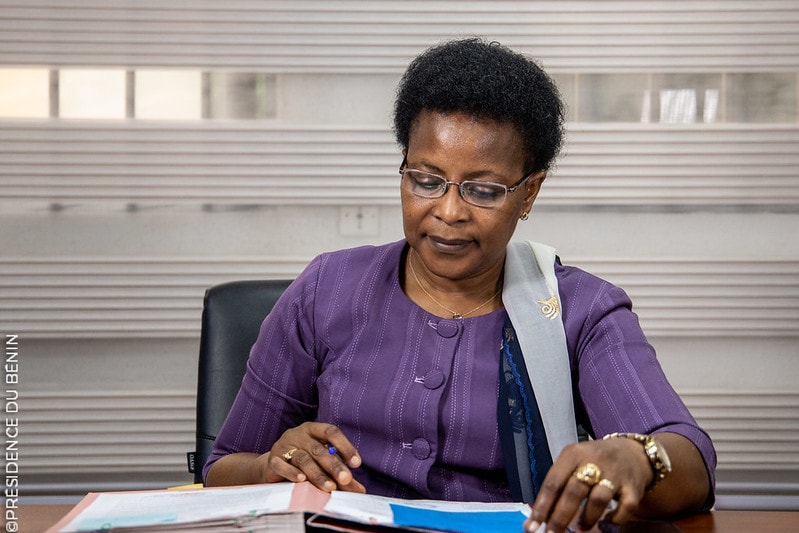 La ministre de l'Enseignement supérieur; Eléonore Yayi Ladékan