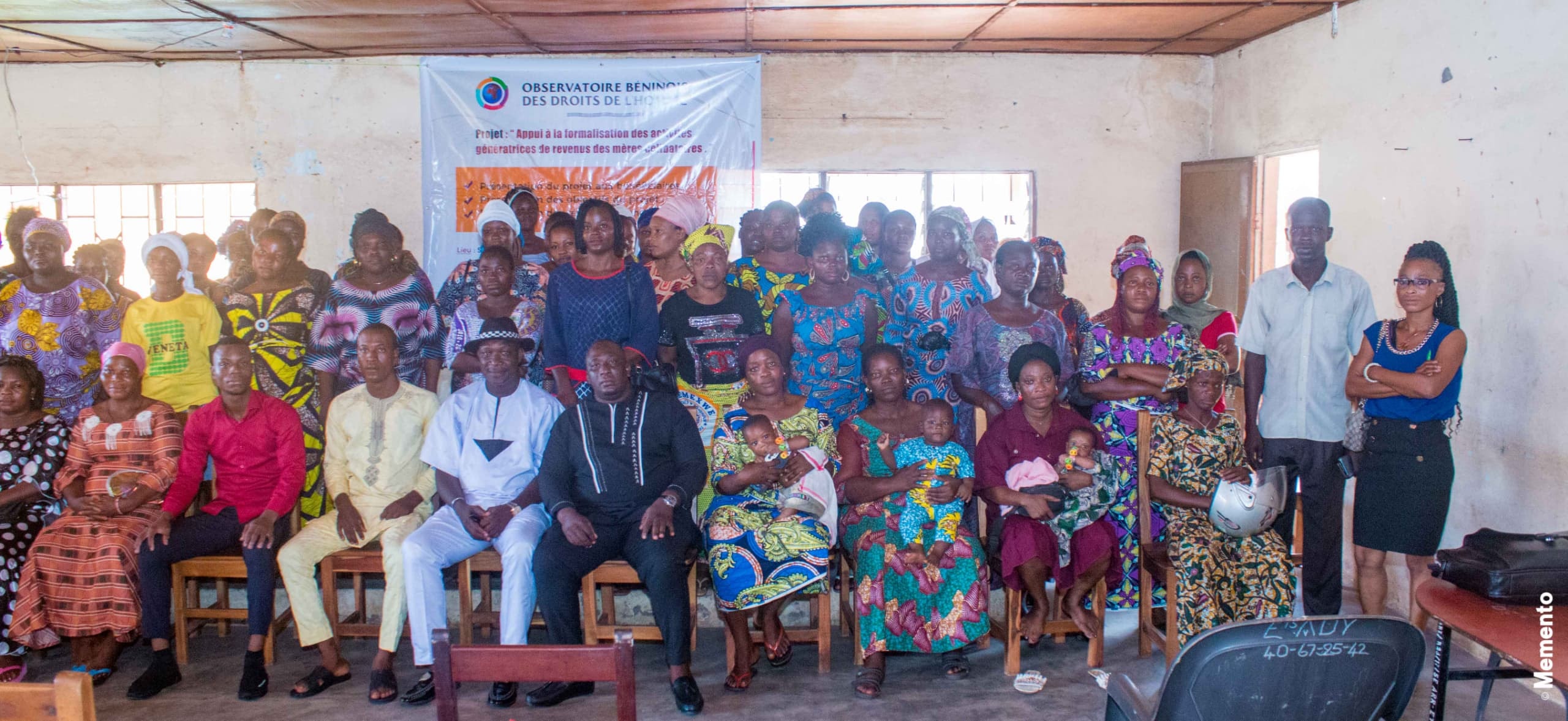 Des femmes mères célibataires participent au projet de l'OBDH