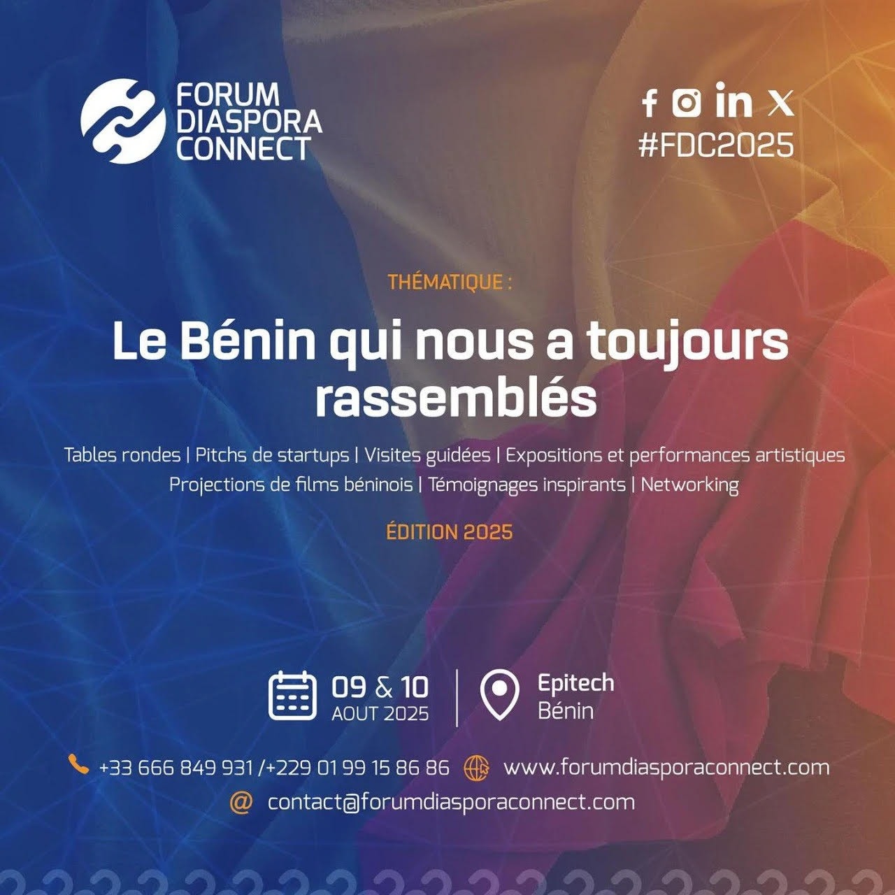 La diaspora et des entrepreneurs locaux se retrouvent à Cotonou pour valoriser le Bénin lors Forum Diaspora Connect 2025