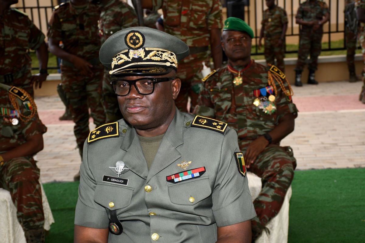 Le chef d'état-major de l'armée béninoise, le général de division Fructueux Gbaguidi
