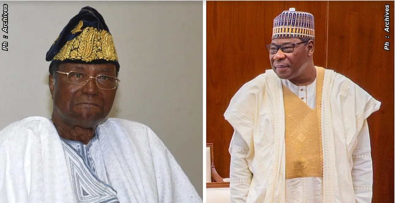 Les ex-présidents Nicéphore Soglo (à gauche) et Boni Yayi (à droite)