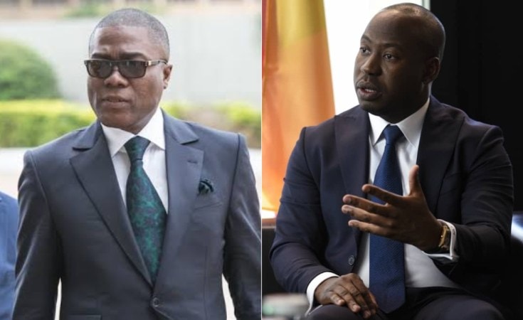 L'homme d'affaires Olivier Boko et l'ex-ministre des Sports Oswald Homéky