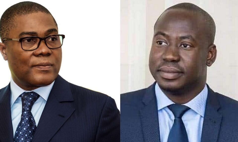 L'homme d'affaires Olivier Boko et l'ex-ministre des Sports Oswald Homéky