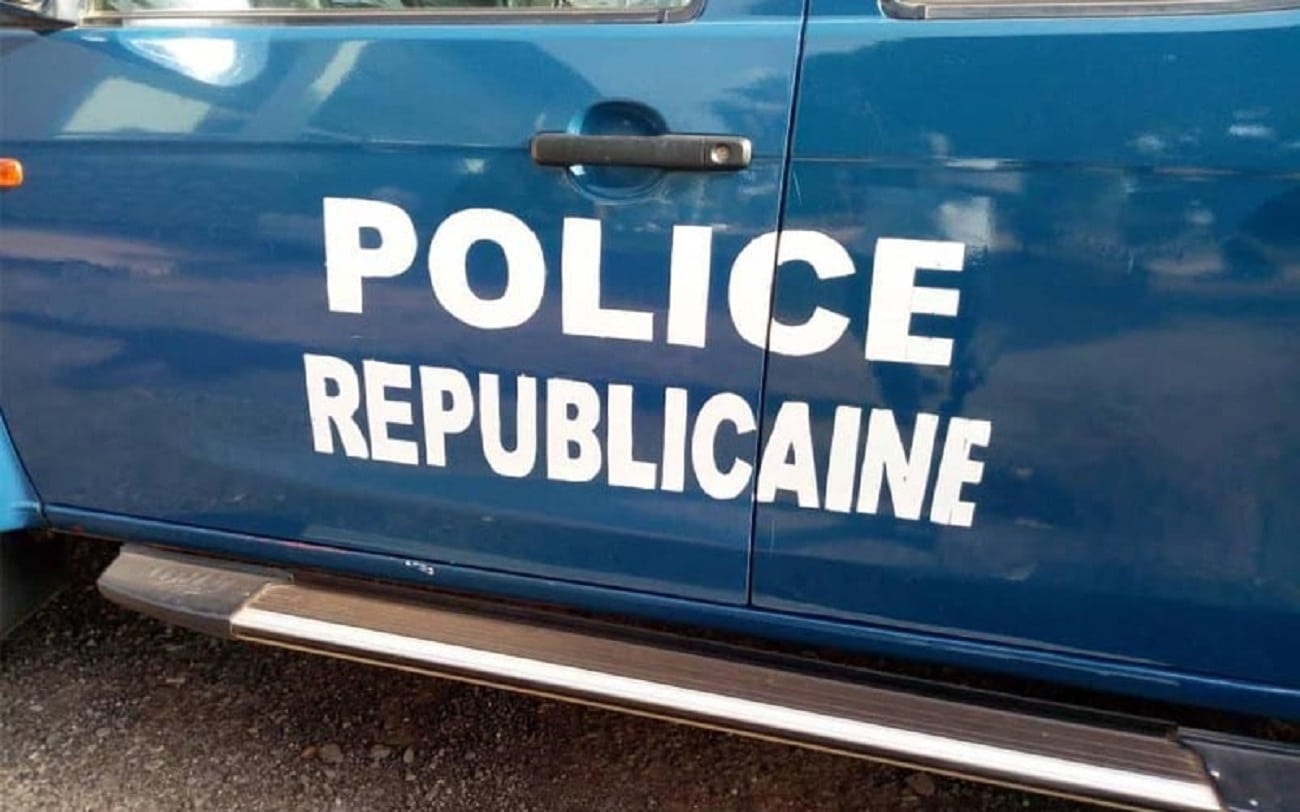 Un véhicule de la police républicaine