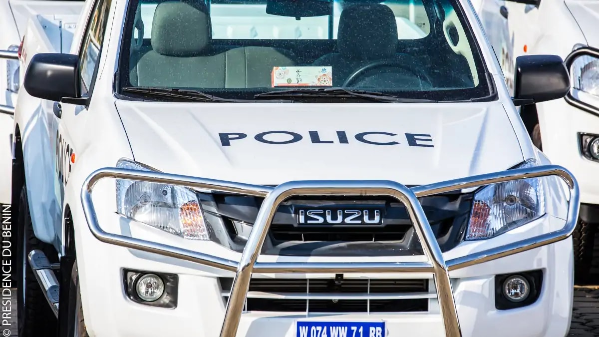 Un véhicule de la police républicaine