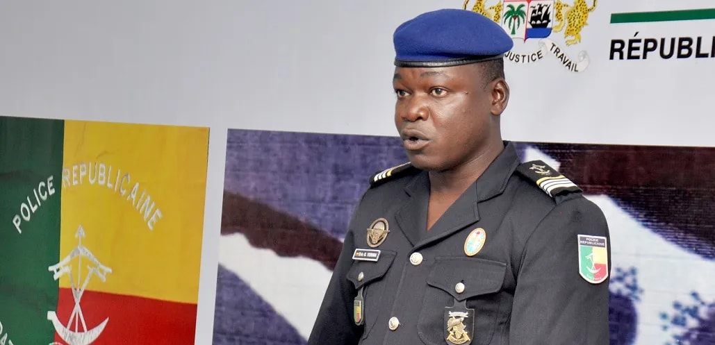 Le porte-parole de la police républicaine, Éric Orou Yérima