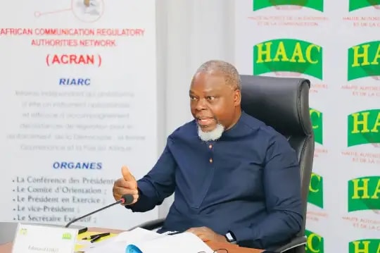 Le président de la HAAC Édouard Loko