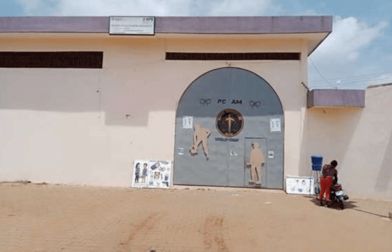 Entrée de la prison civile de Missérété.