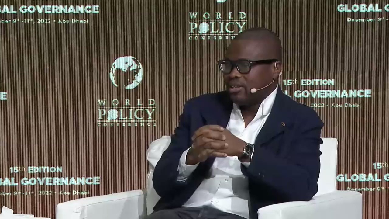 Le ministre béninois des finances, Romuald Wadagni lors de la Conférence