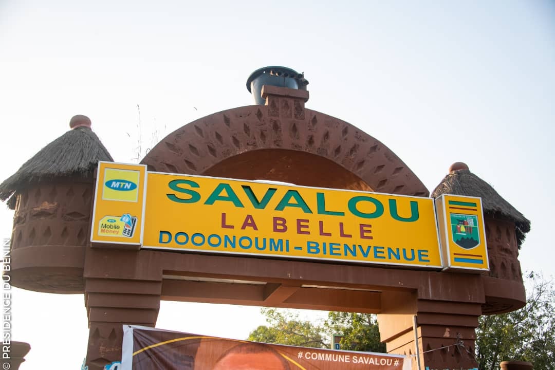 Entrée de la ville de Savalou. @Présidence du Bénin