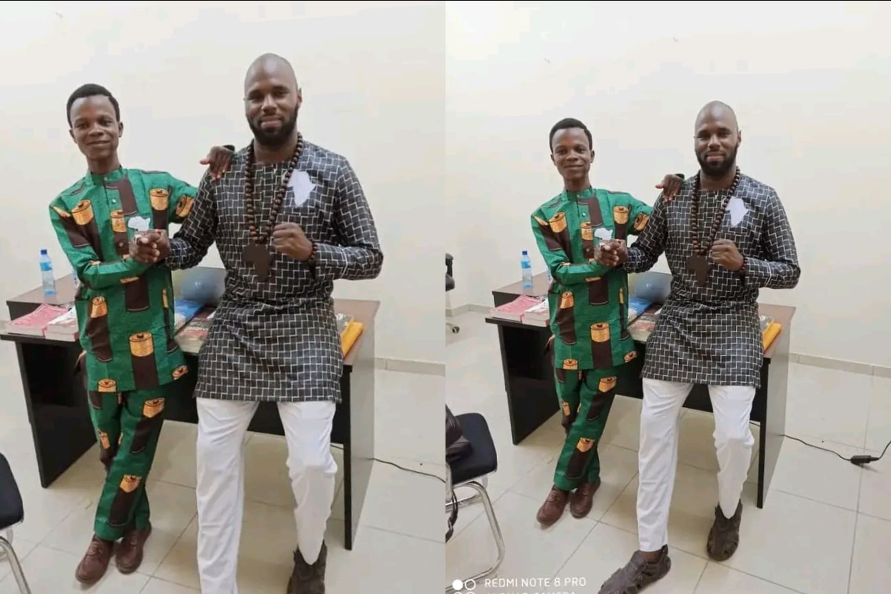 Le militant Shadrac Houngnibo et Kemi Seba