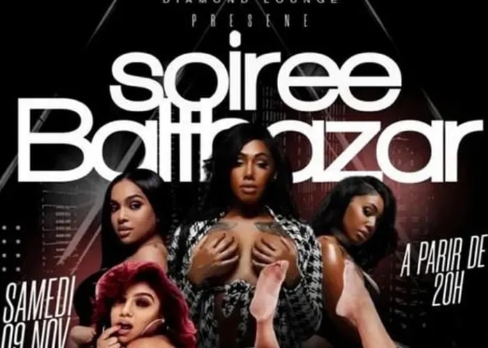 Une affiche de la soirée Balthazar prévue en Guinée Conakry
