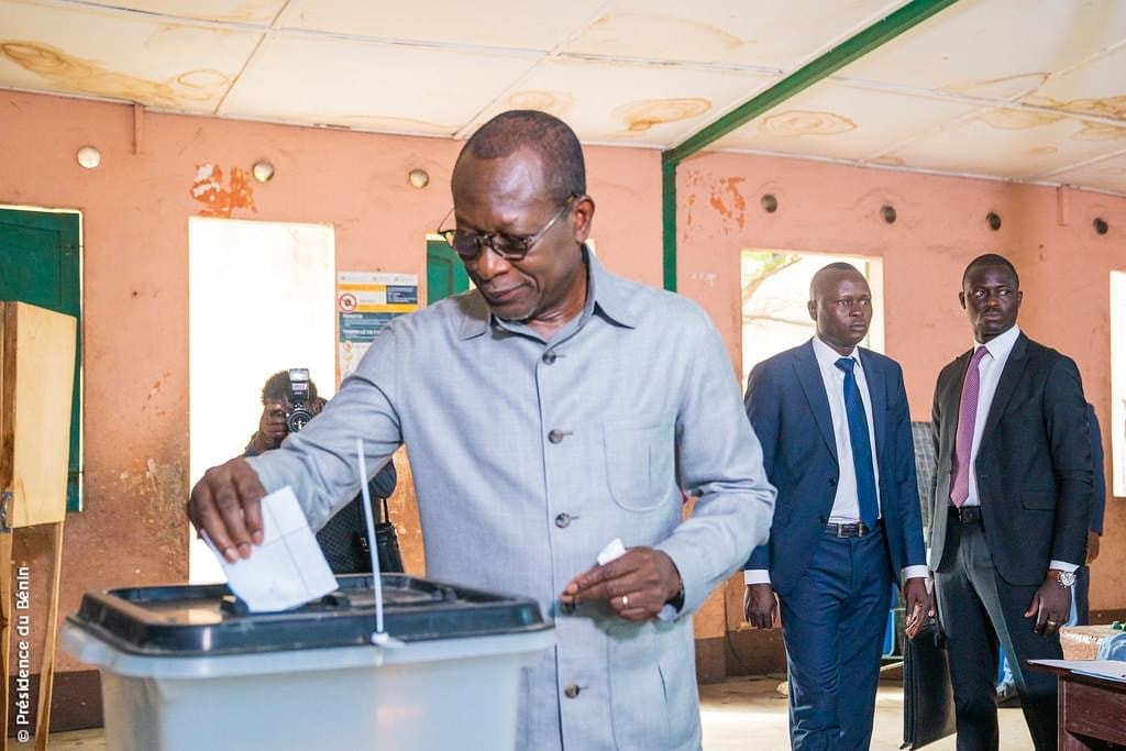 Patrice Talon, lors de son arrivée ce dimanche 08 Janvier 2023 au centre de vote