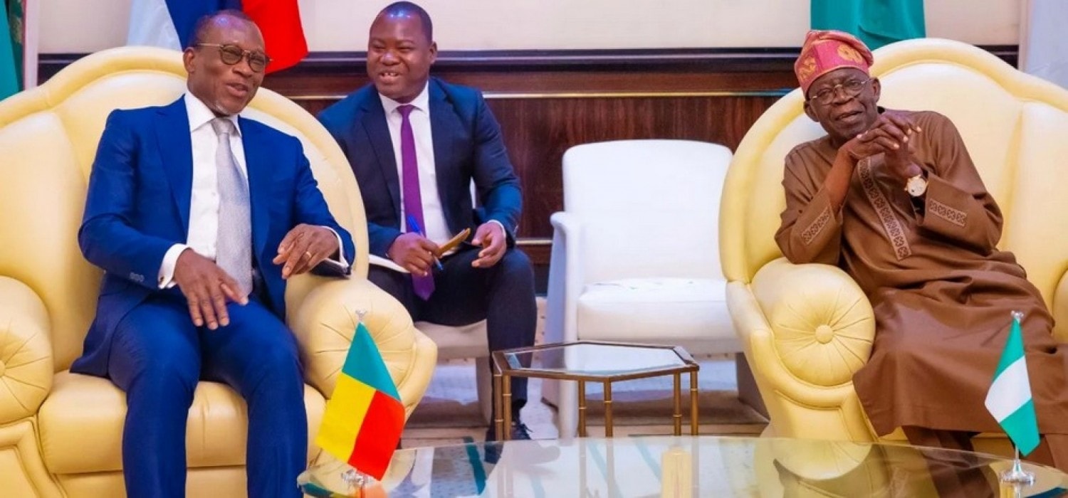 Le président béninois Patrice Talon chez son homologue du Nigeria Bola Tinubu à Abuja