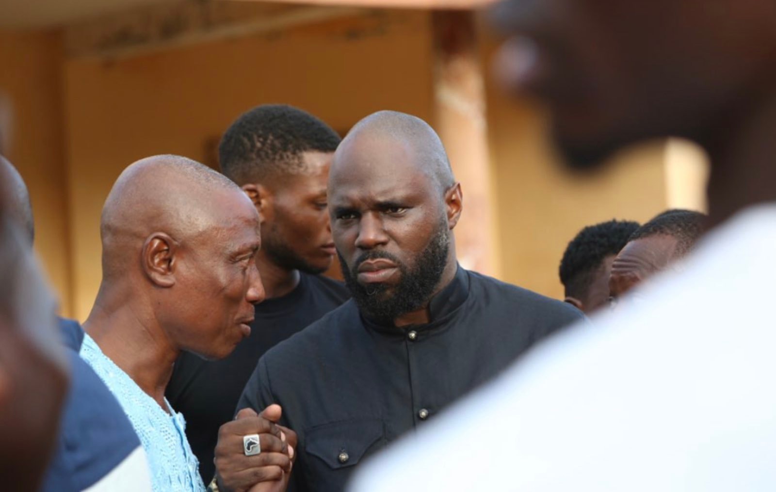 L'activiste panafricaniste Kémi Seba lors d'un meeting à Parakou le 1er juillet 2023