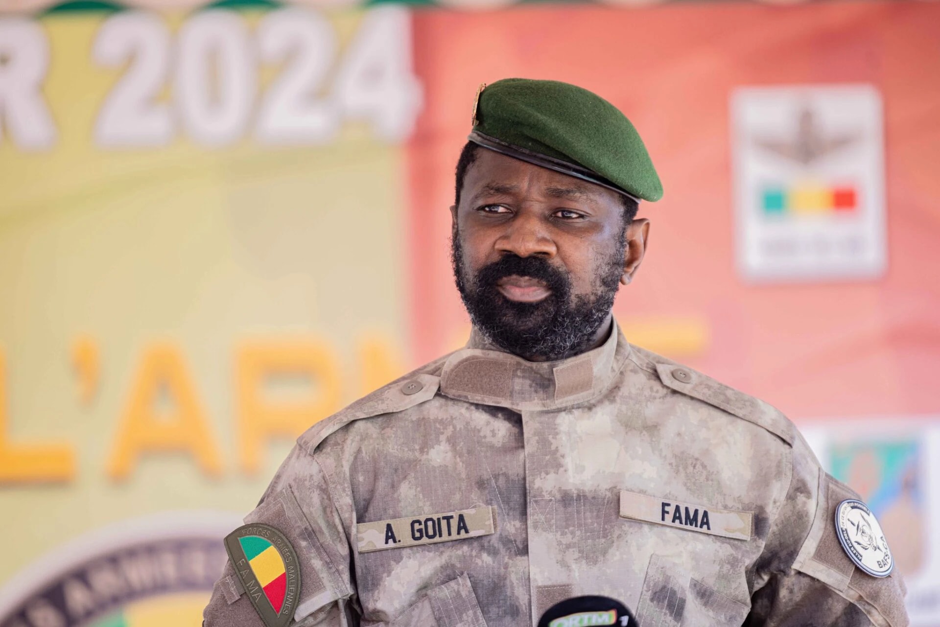Le président malien, Assimi Goïta