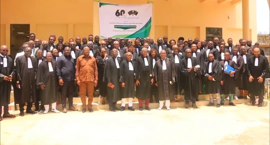 Des avocats lors de la célébration du 60 ème anniversaire du Barreau du Bénin