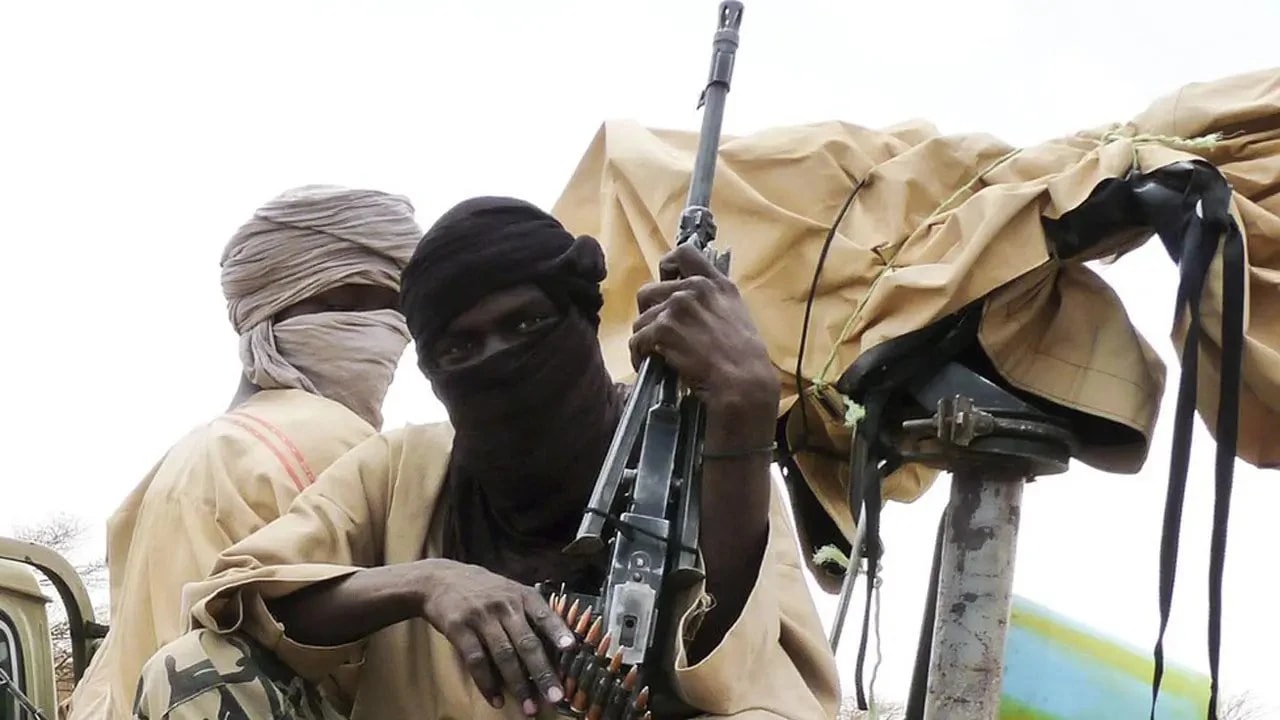 Des bandits armés au Nigeria. Image d'illustration