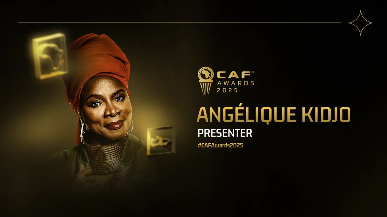 Bénin : Angélique Kidjo sélectionnée pour conduire les CAF Awards 2025