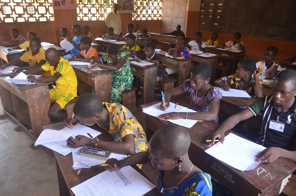 Des candidats au BEPC 2024 au Bénin