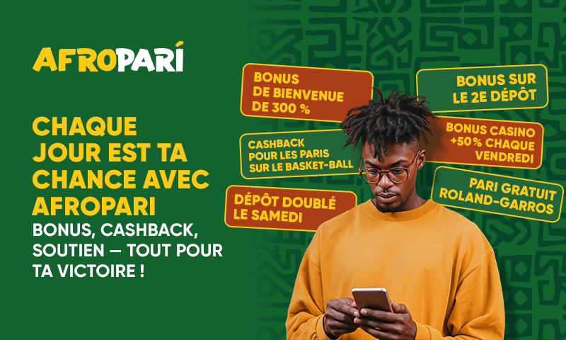 Gagne chaque jour avec les bonus AfroPari !