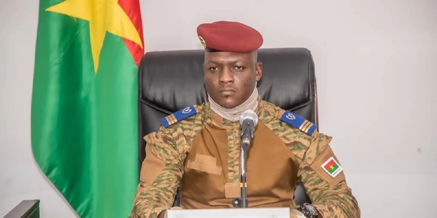 Le capitaine Ibrahim Traoré, président du Burkina Faso.