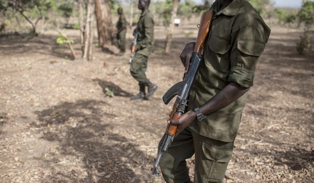 Des gardes d'African Parks lors d'un entraînement