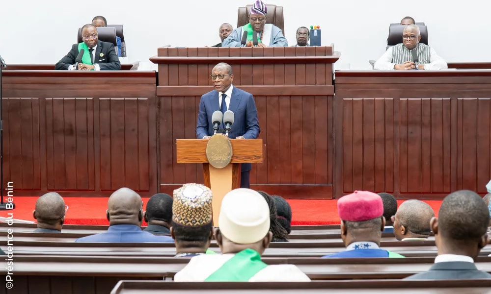 Discours sur l'état de la nation : Patrice Talon insiste sur la solidité des fondamentaux du Bénin malgré les tensions sécuritaires