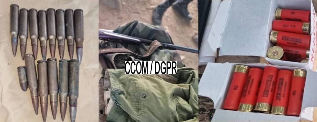Djougou : la police arrête un homme et découvre des armes, munitions et tenues militaires chez lui à Kolokondé