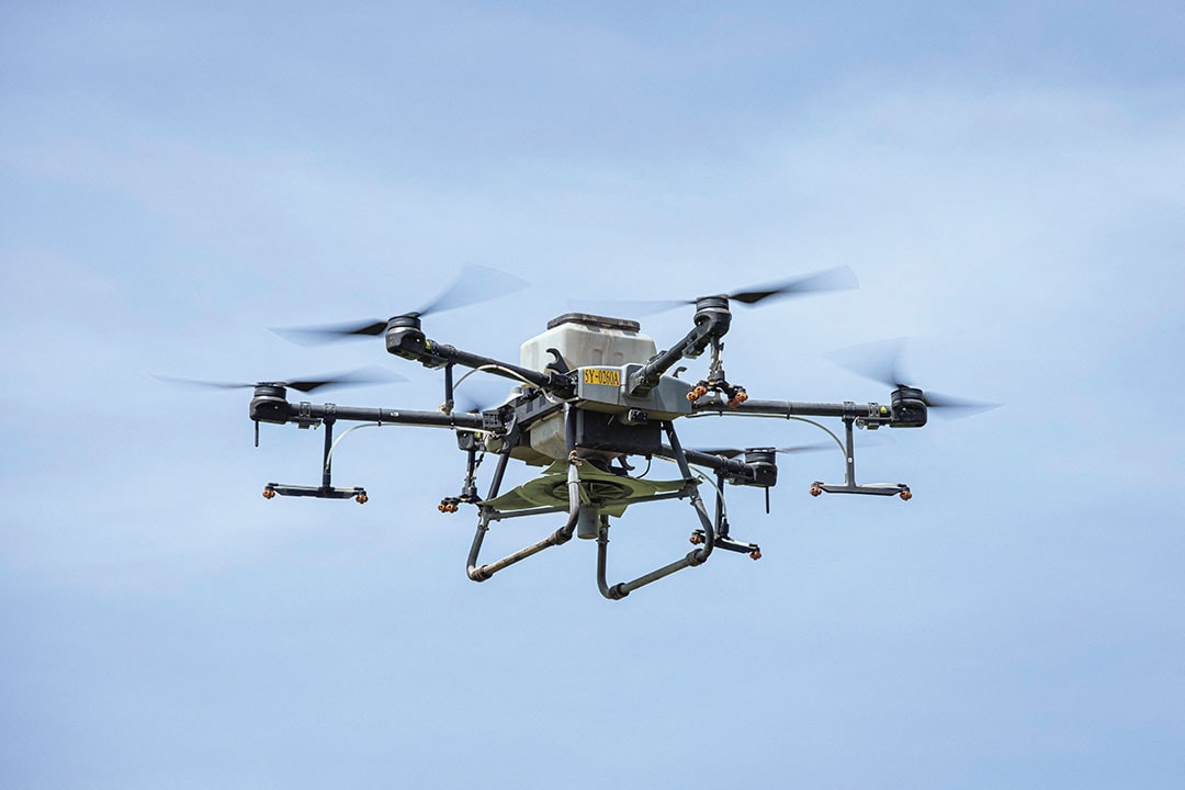 Un drone de surveillance. Image d'illustration