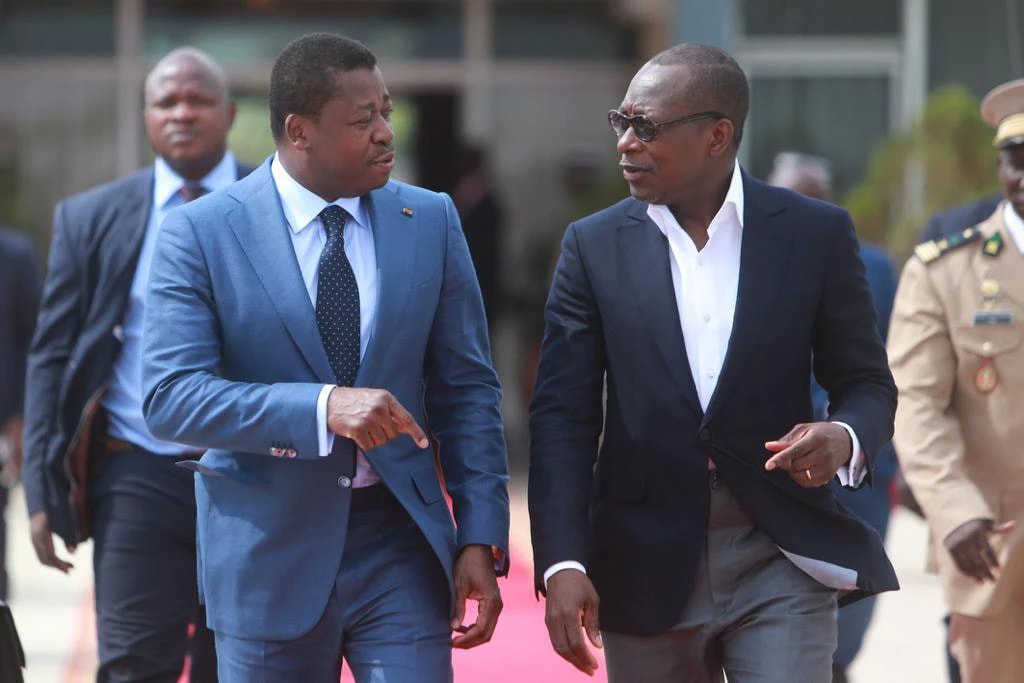 Le président togolais, Faure Gnassingbé et son homologue béninois Patrice Talon