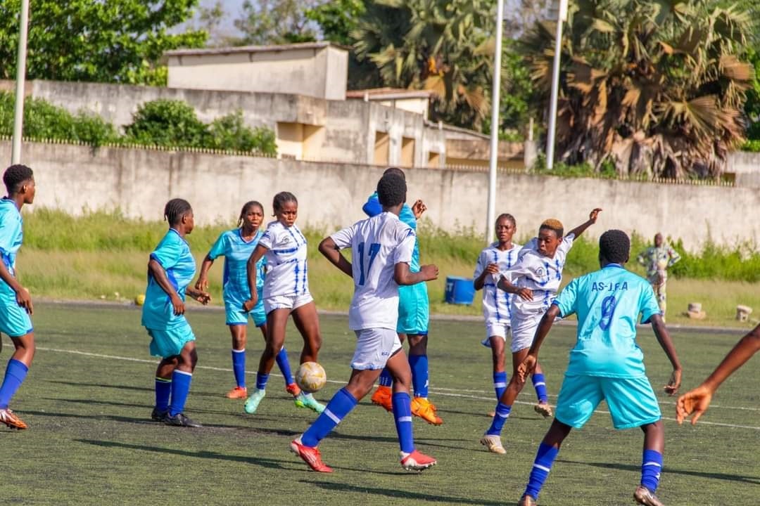Des joueuses du championnat de football
