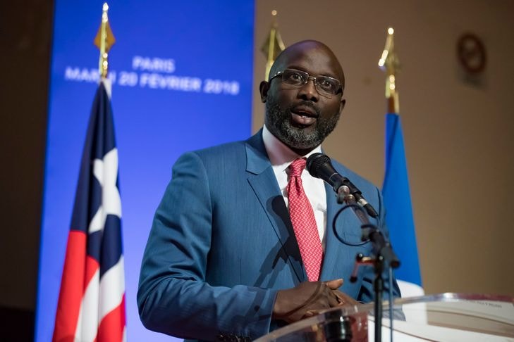 Le président du Libéria George Weah
