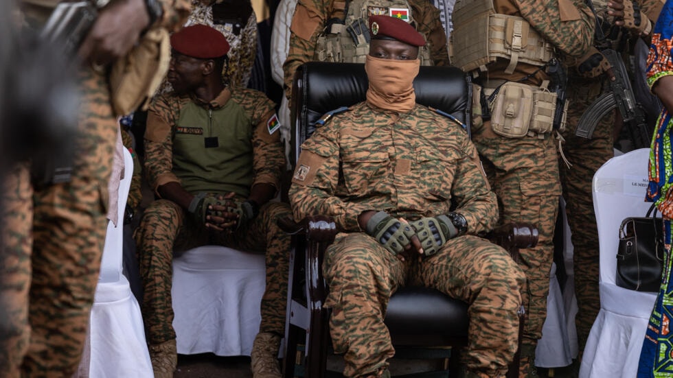 Le capitaine Ibrahim Traoré, président de la Transition au Burkina Faso