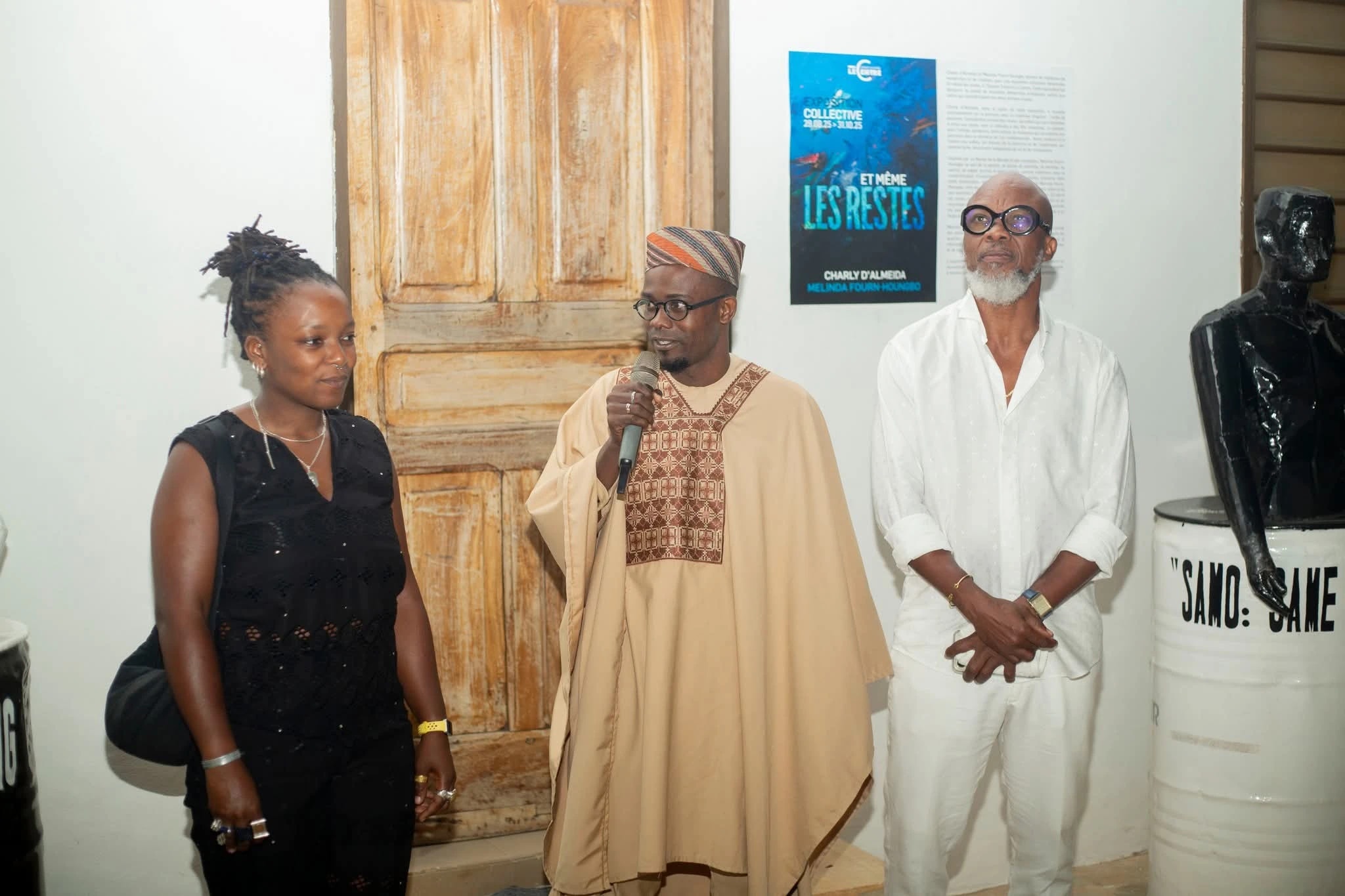 Les artistes Charly d’Almeida et Melinda Fourn-Houngbo
