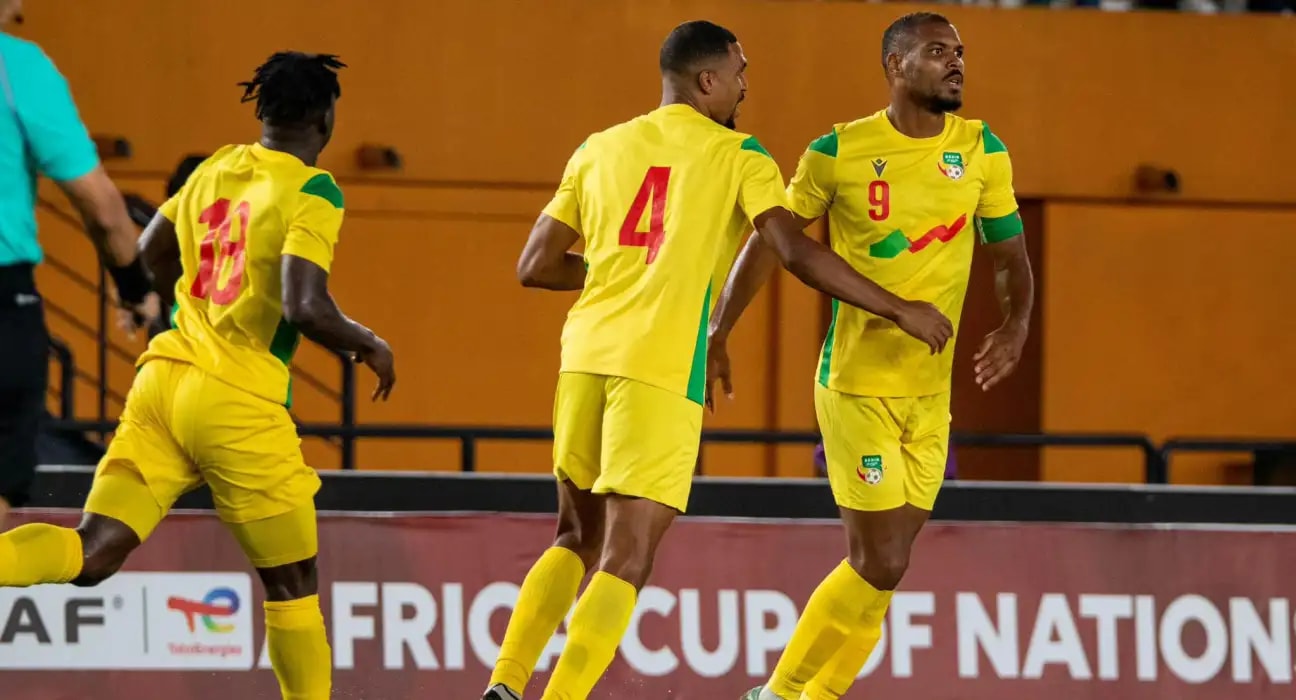 Des joueurs de l'équipe nationale du Bénin