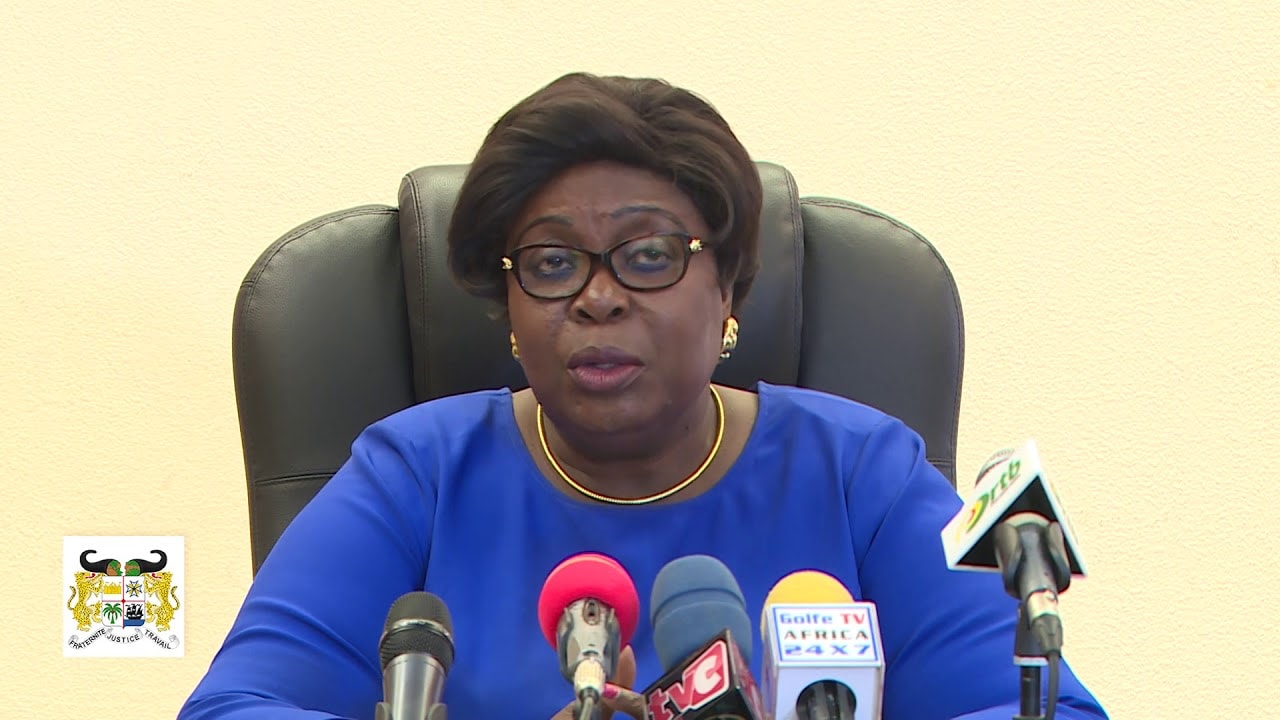La ministre du travail et de la fonction publique; Adidjatou Mathys