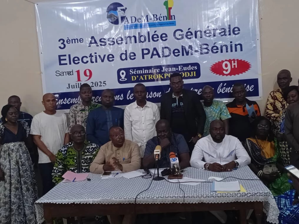 Le Bureau élu de la PADEM-Bénin
