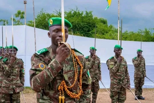 Bénin : la 19ᵉ promotion de l'Ecole nationale des officiers présentée au drapeau à Cana
