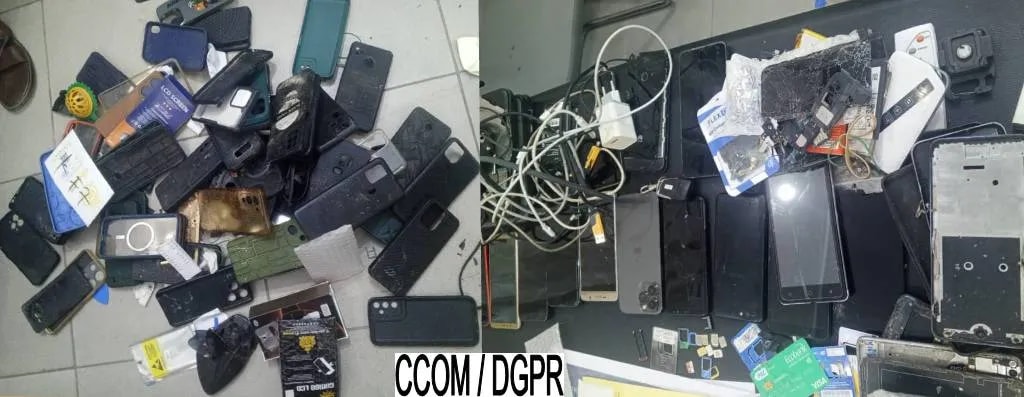 Cotonou : une tentative de vol de téléphone conduit à une vaste saisie policière d’objets volés