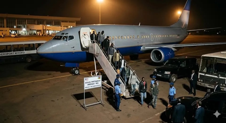 Etats-Unis – RCA : une première vague de migrants expulsés, atterrit à Bangui