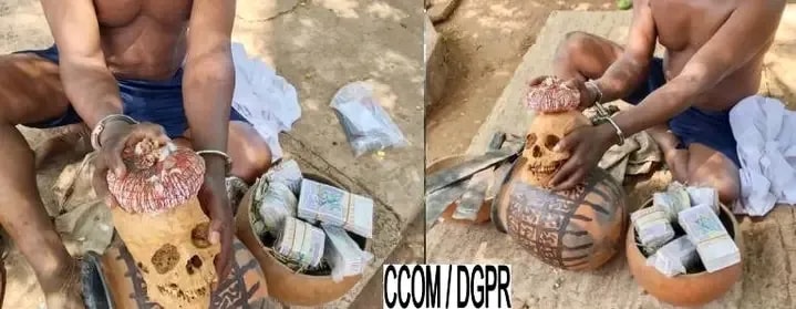 Trafic d'ossements humains et détention de faux billets de banque : la police arrête un in
dividu à Djougou